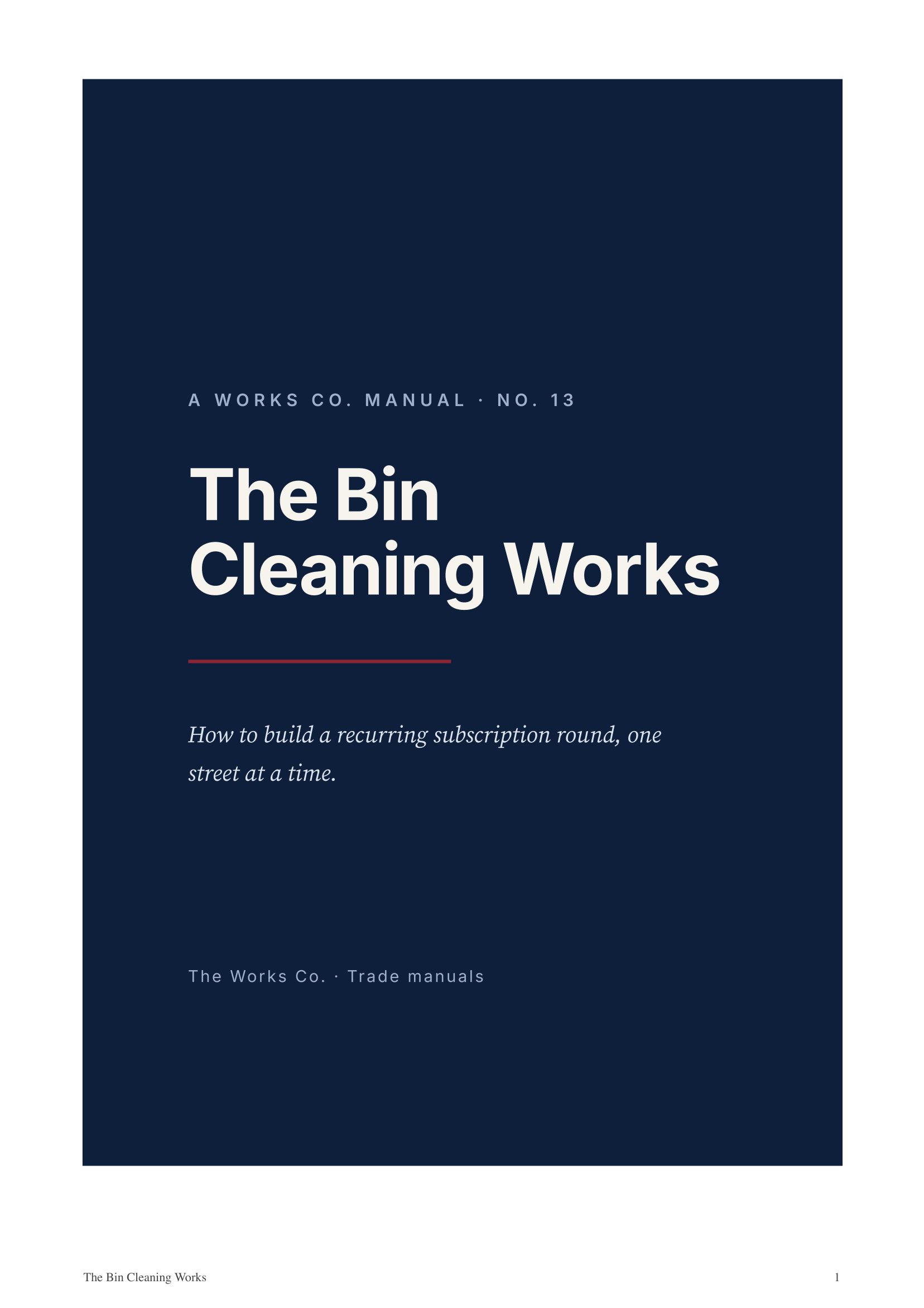 The Bin Cleaning Works