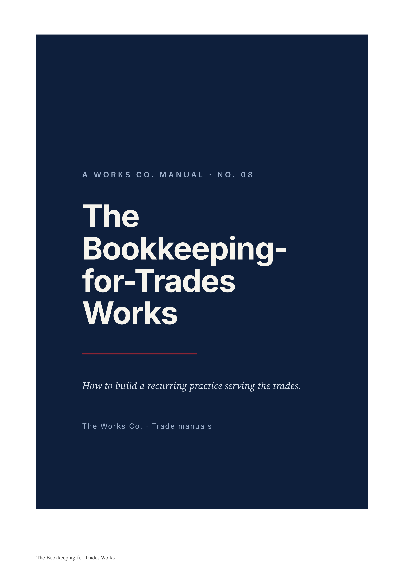 The Bookkeeping-for-Trades Works