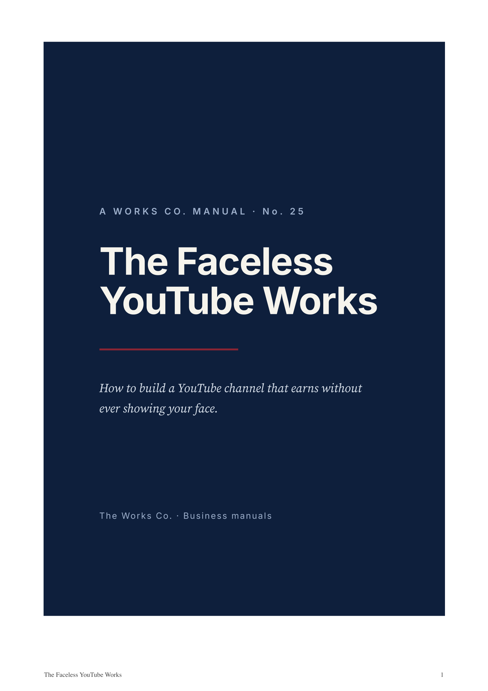 The Faceless YouTube Works
