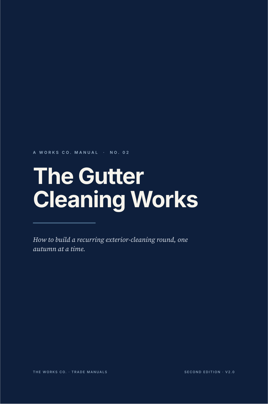 The Gutter Cleaning Works — manual cover