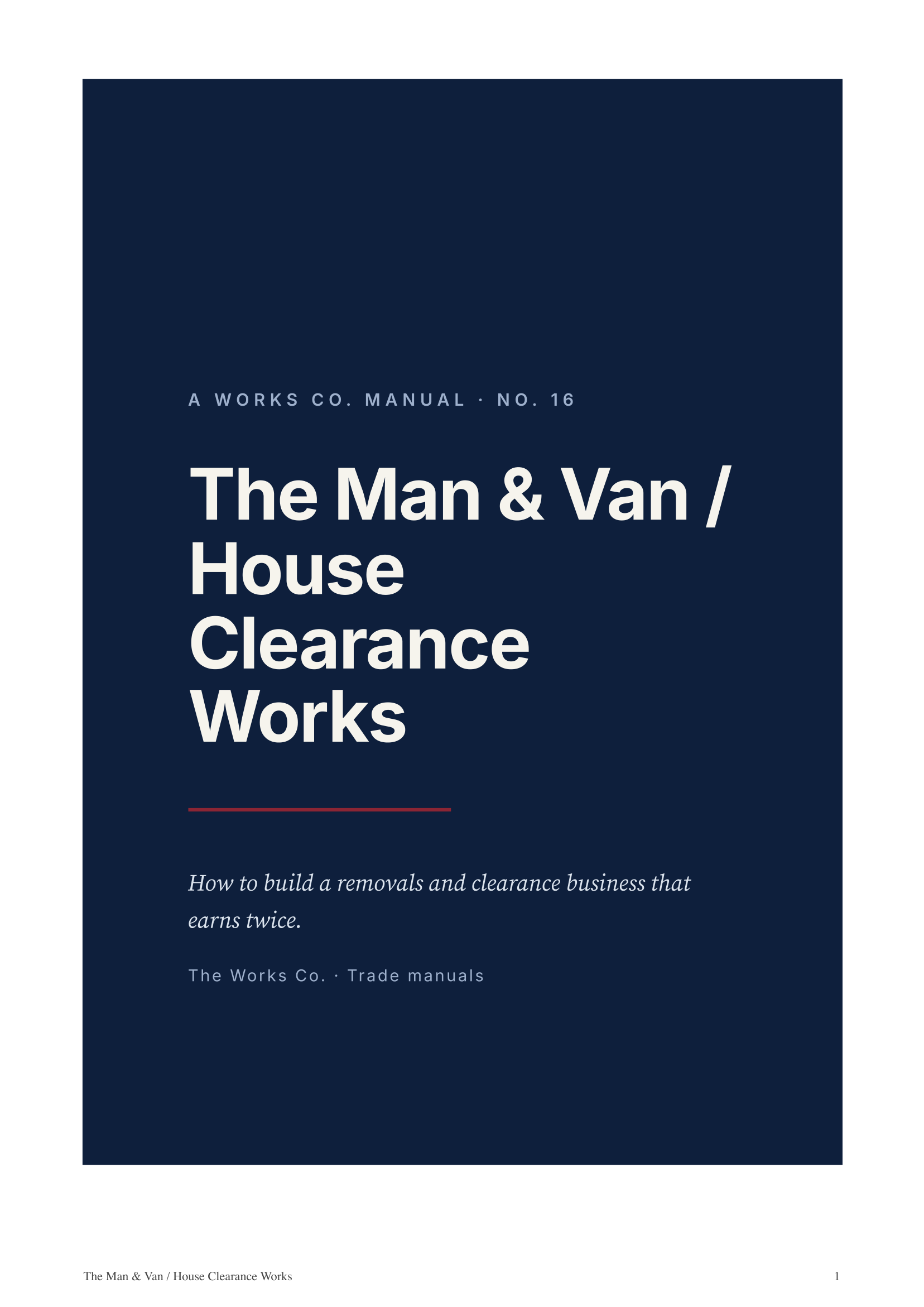 The Man & Van / House Clearance Works