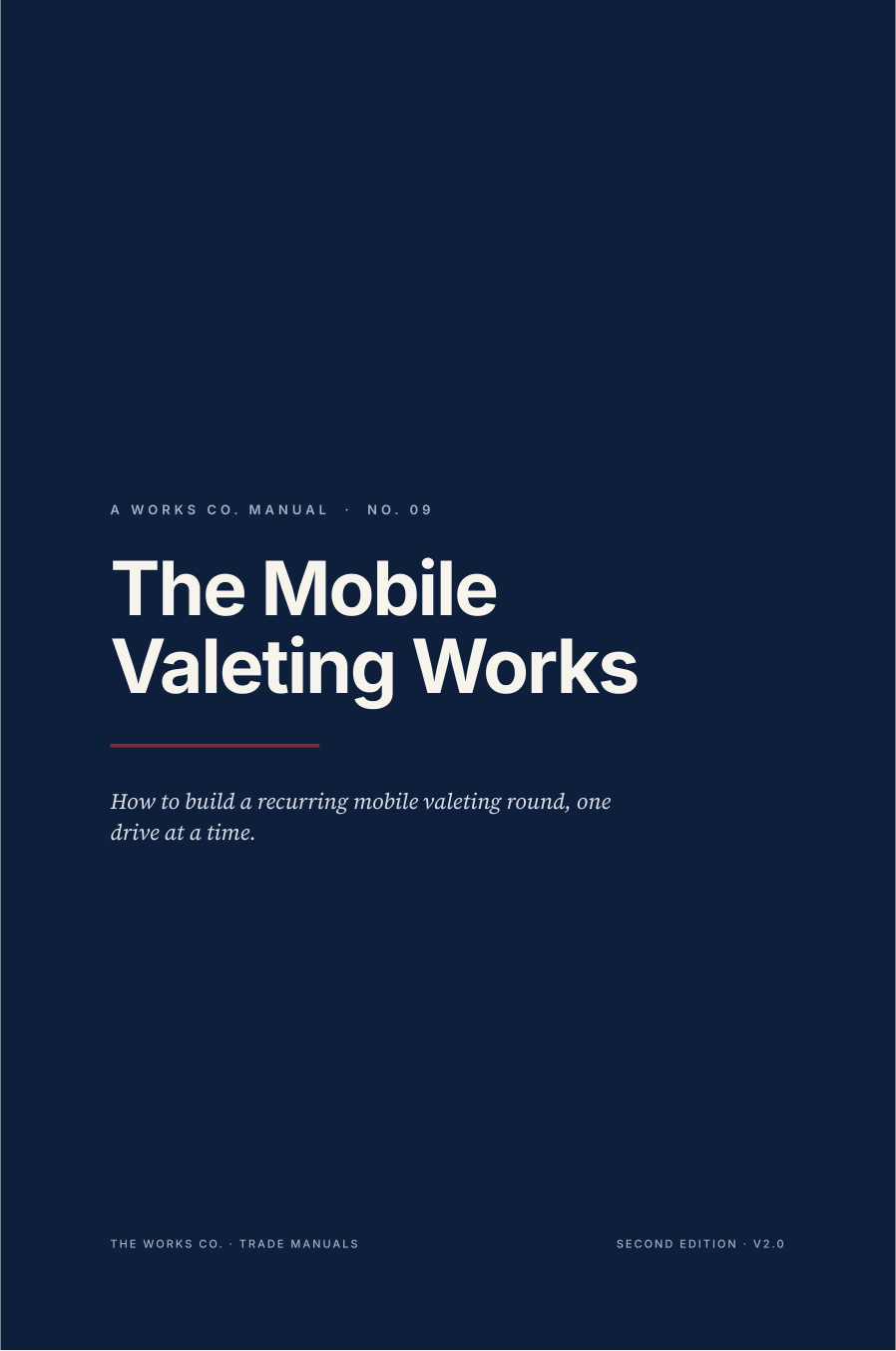 The Mobile Valeting Works — manual cover