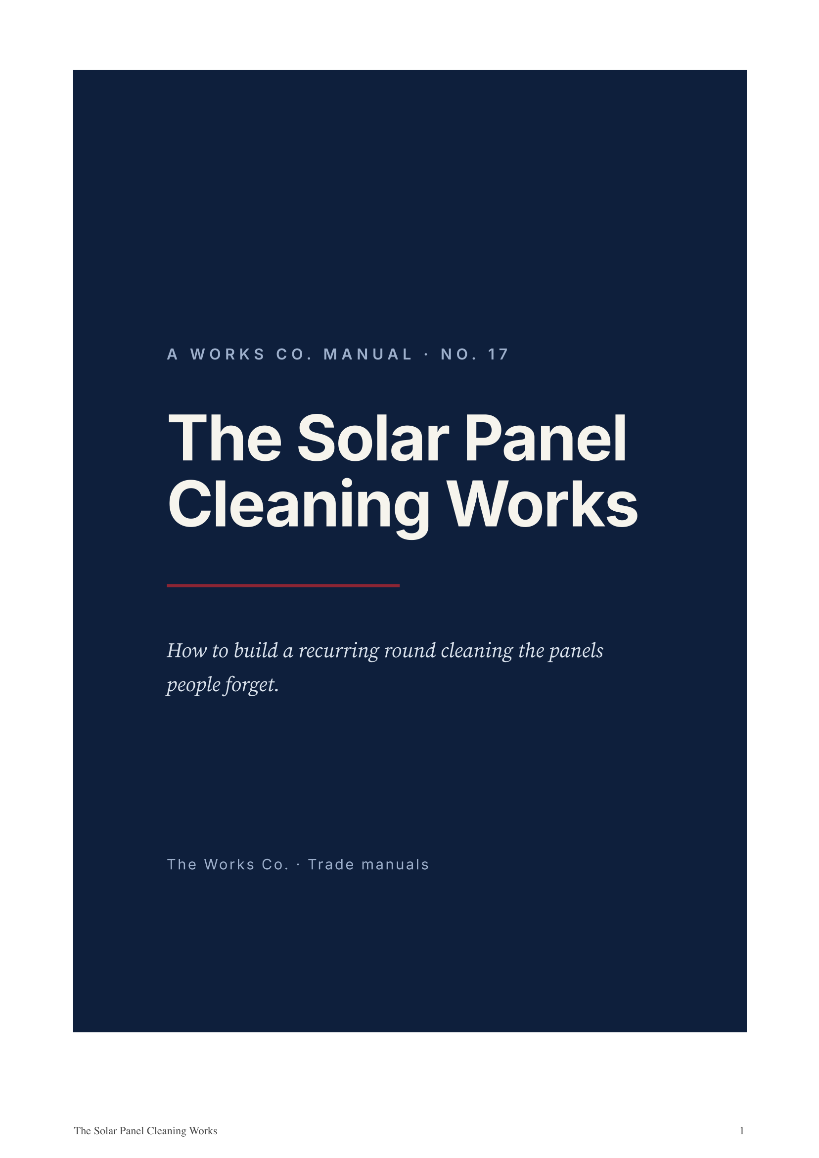 The Solar Panel Cleaning Works