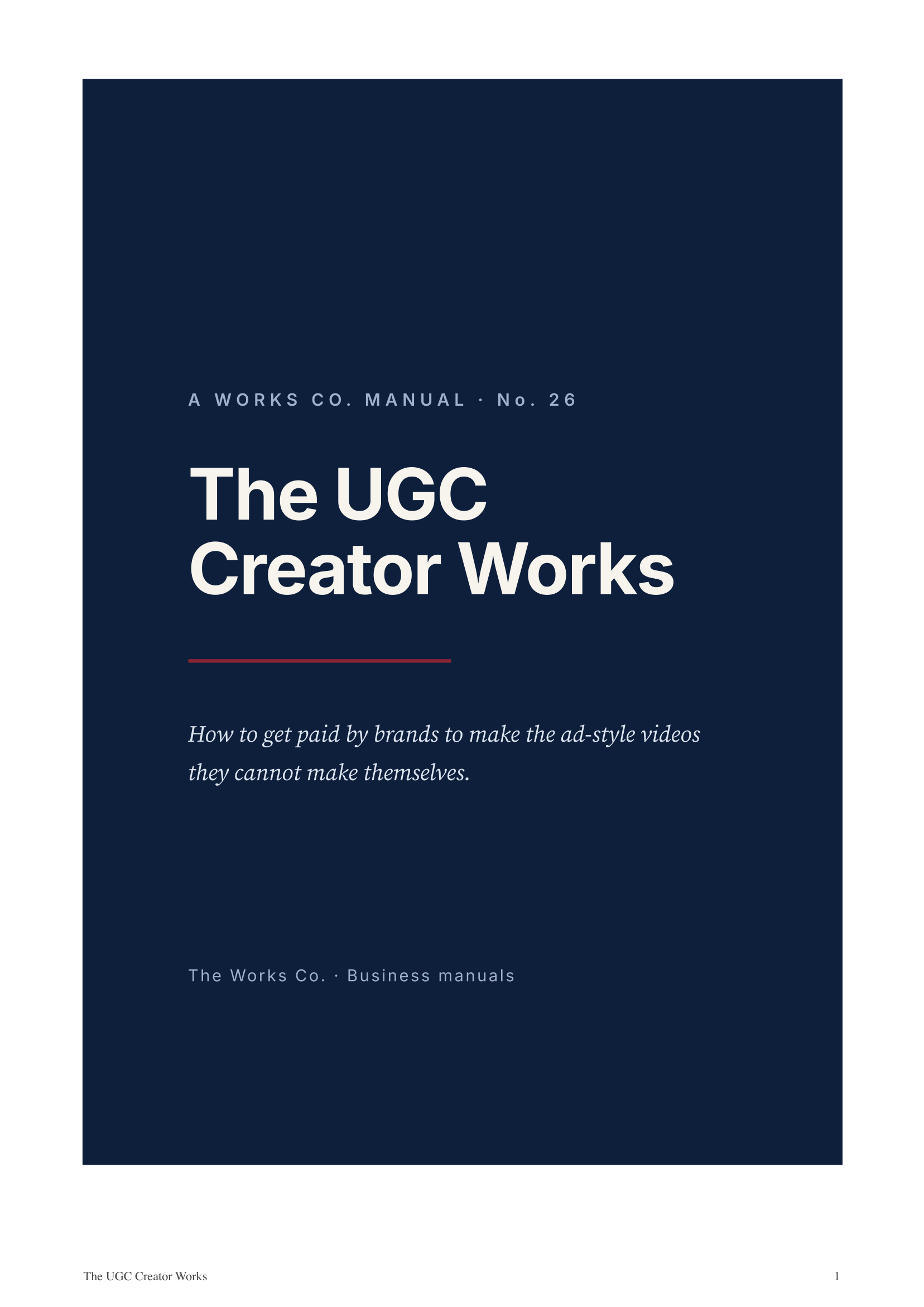 The UGC Creator Works